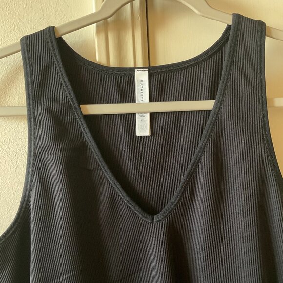 Athleta Aurora Seamless Crop Rib Tank Women’s Size 1X Black - Picture 4 of 5